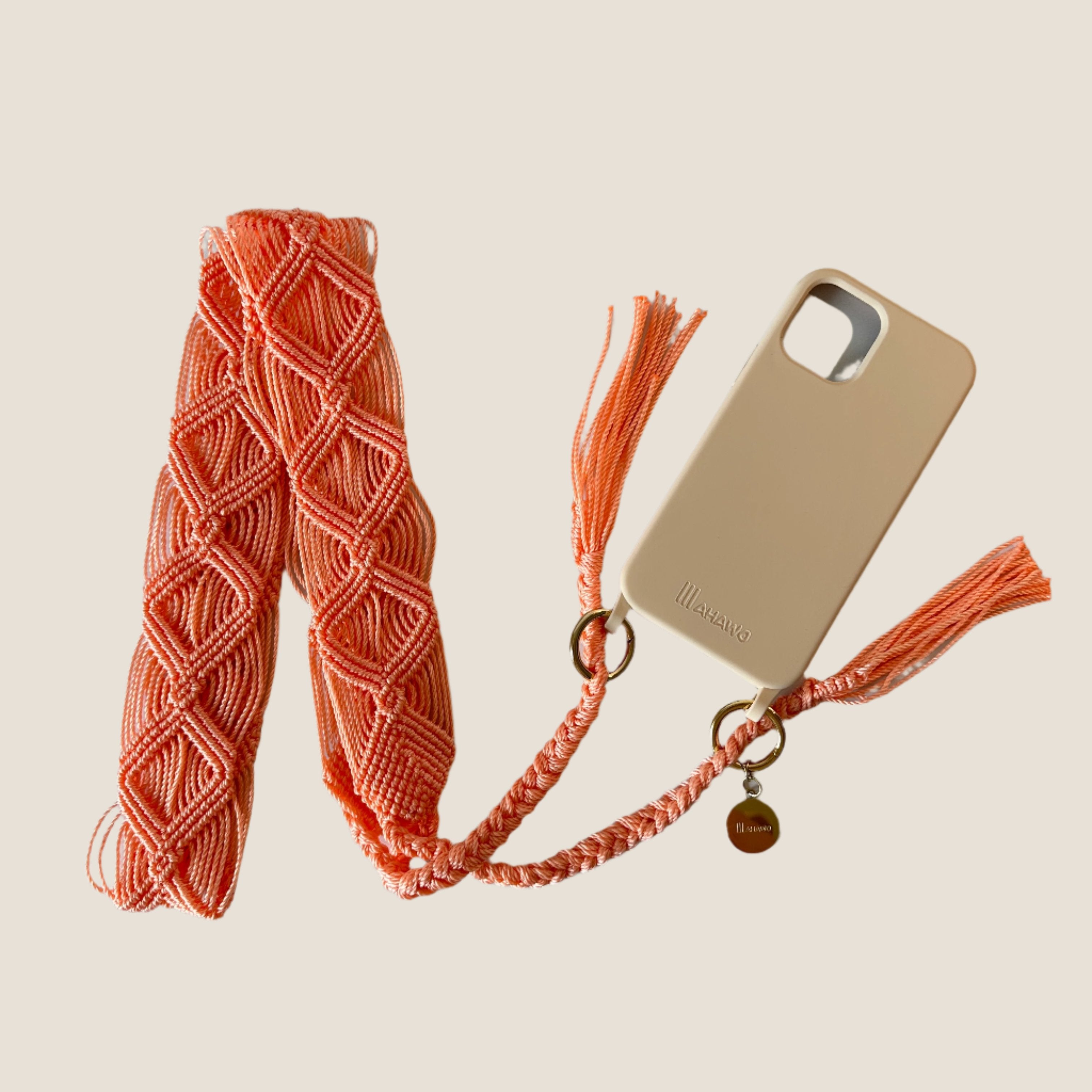 Peach Fuzz Phone Strap