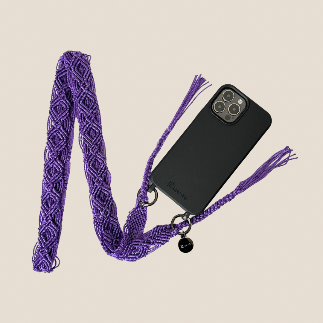 Plummy Purple Slim Phone Strap