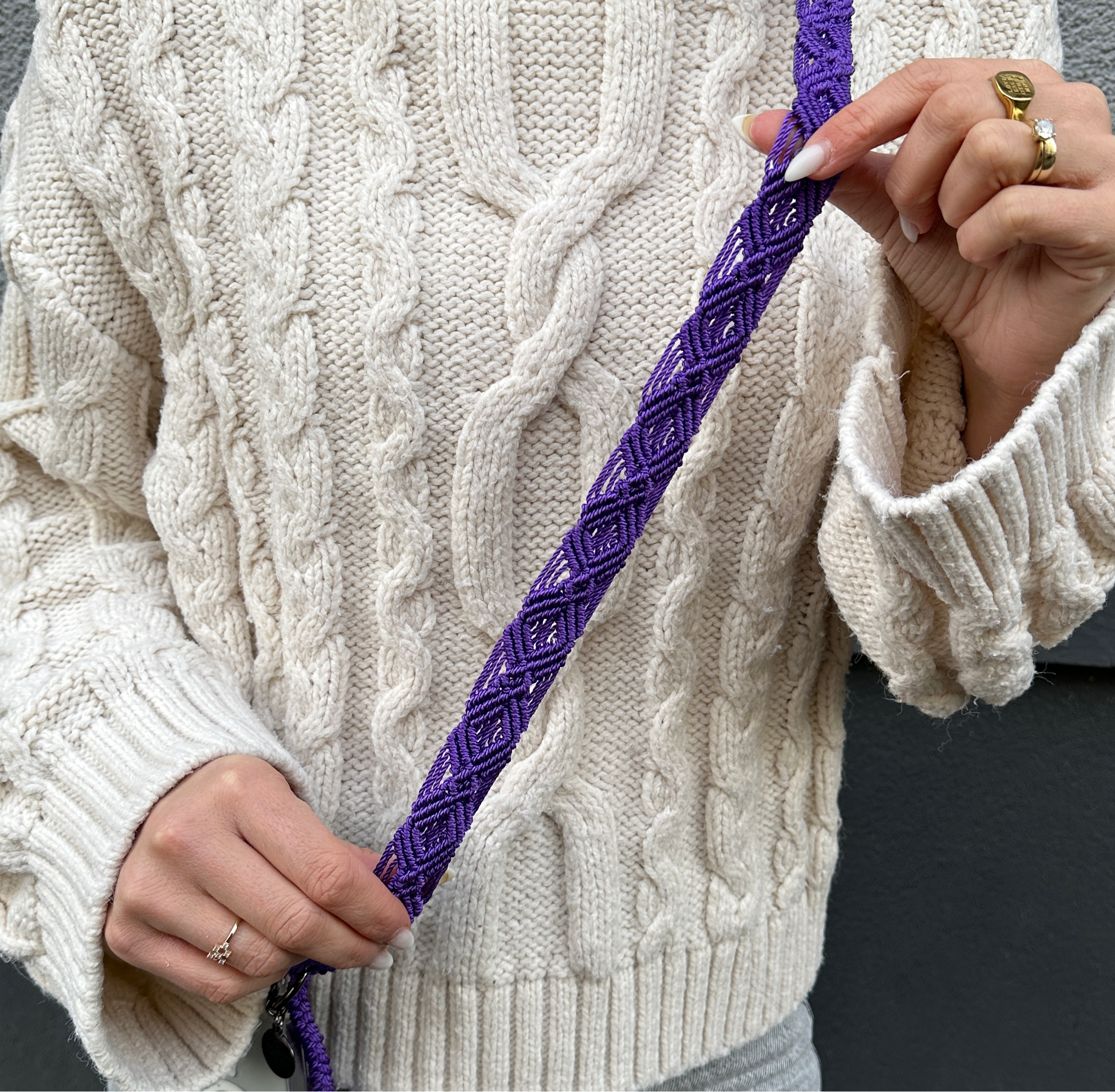 Plummy Purple Slim Phone Strap