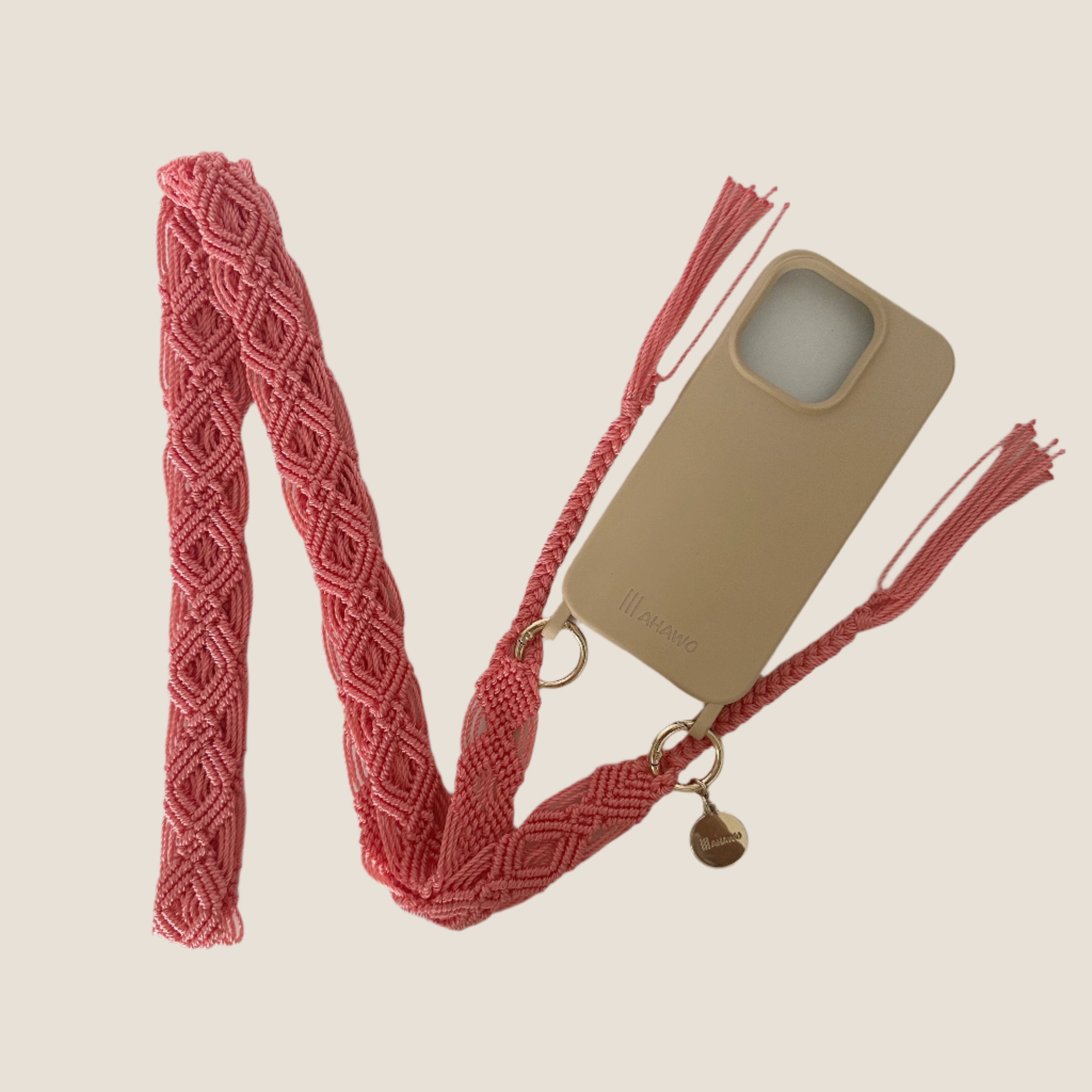 Salmon Splash Slim Phone Strap