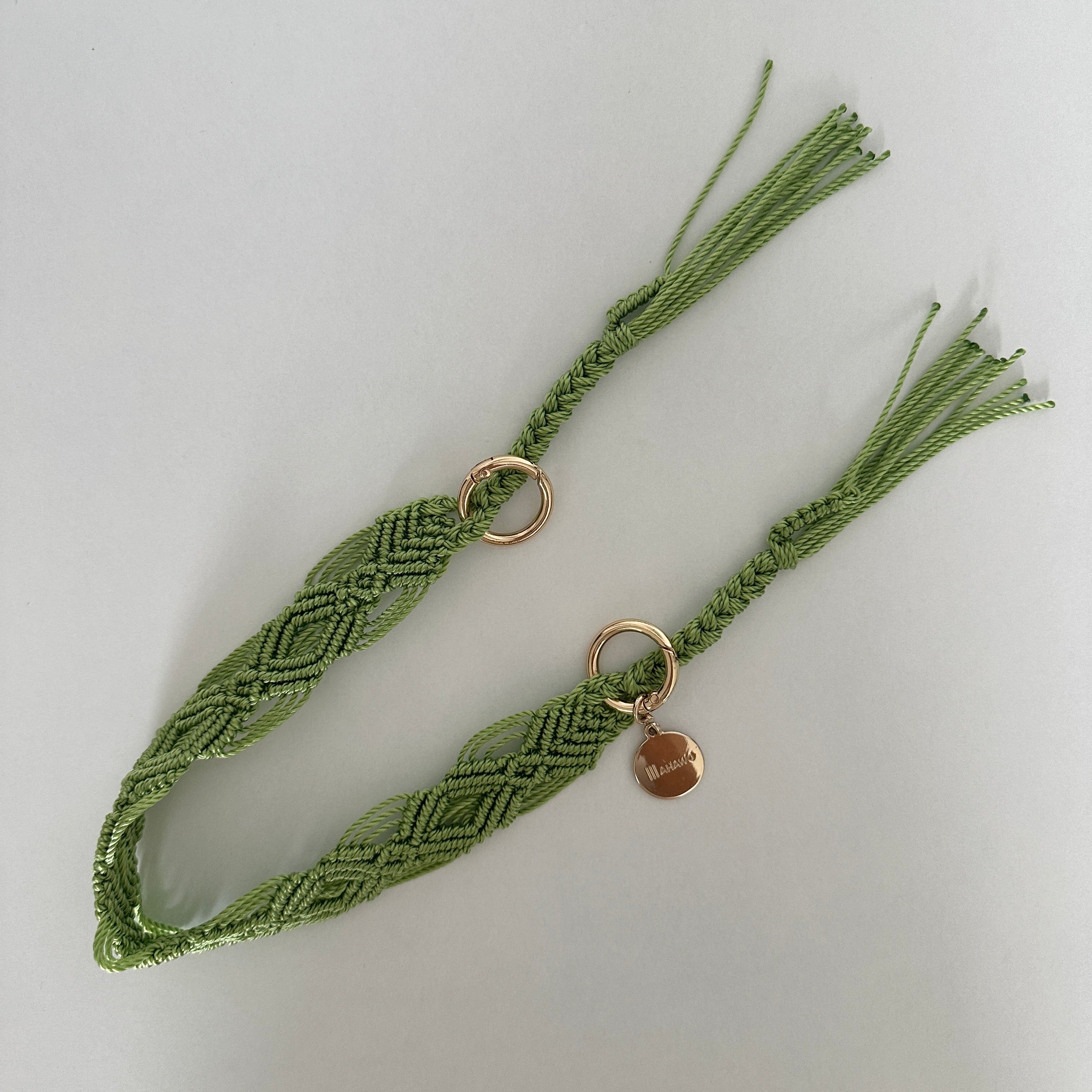 Short Phone Strap "Green Bean"