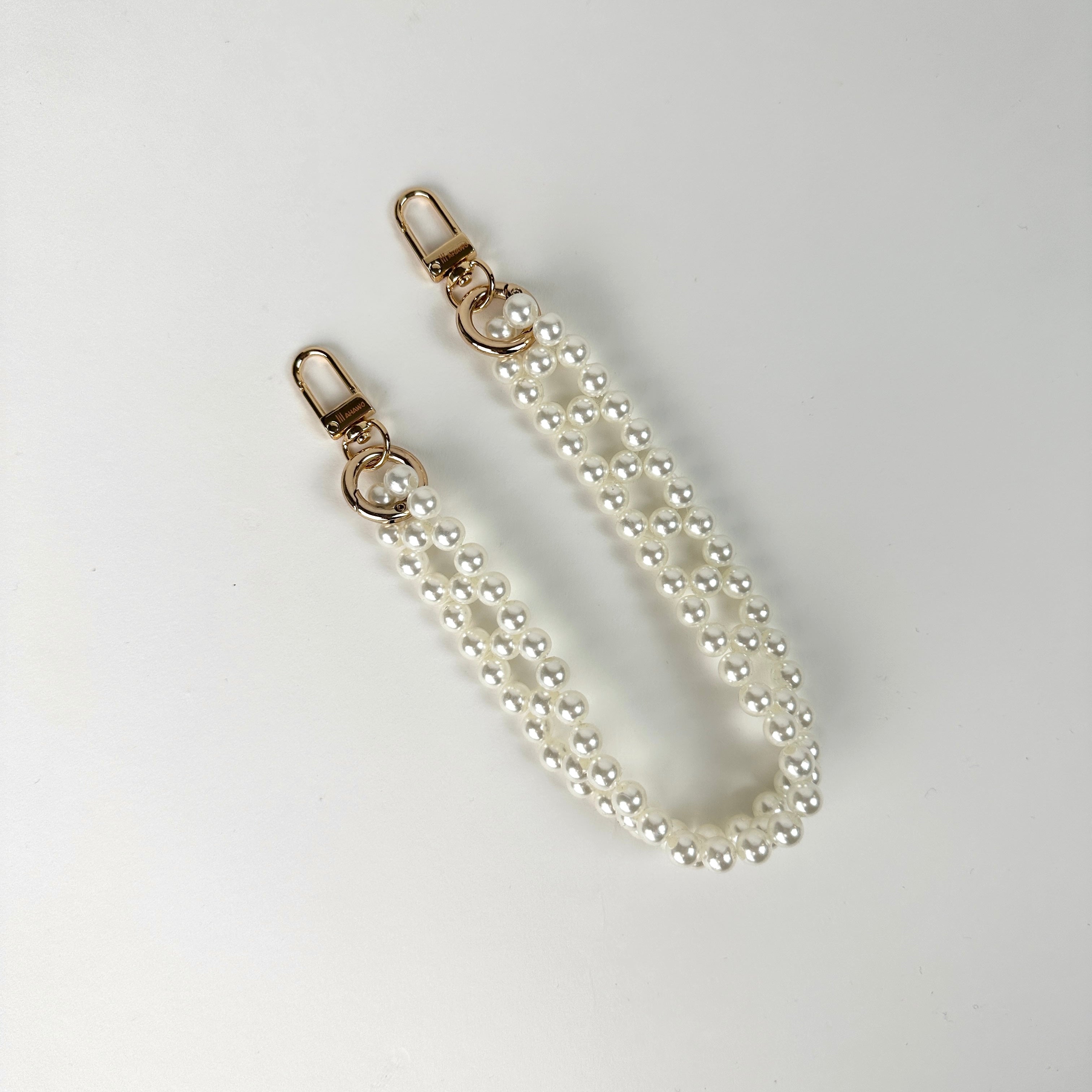 Short Pearl Strap White