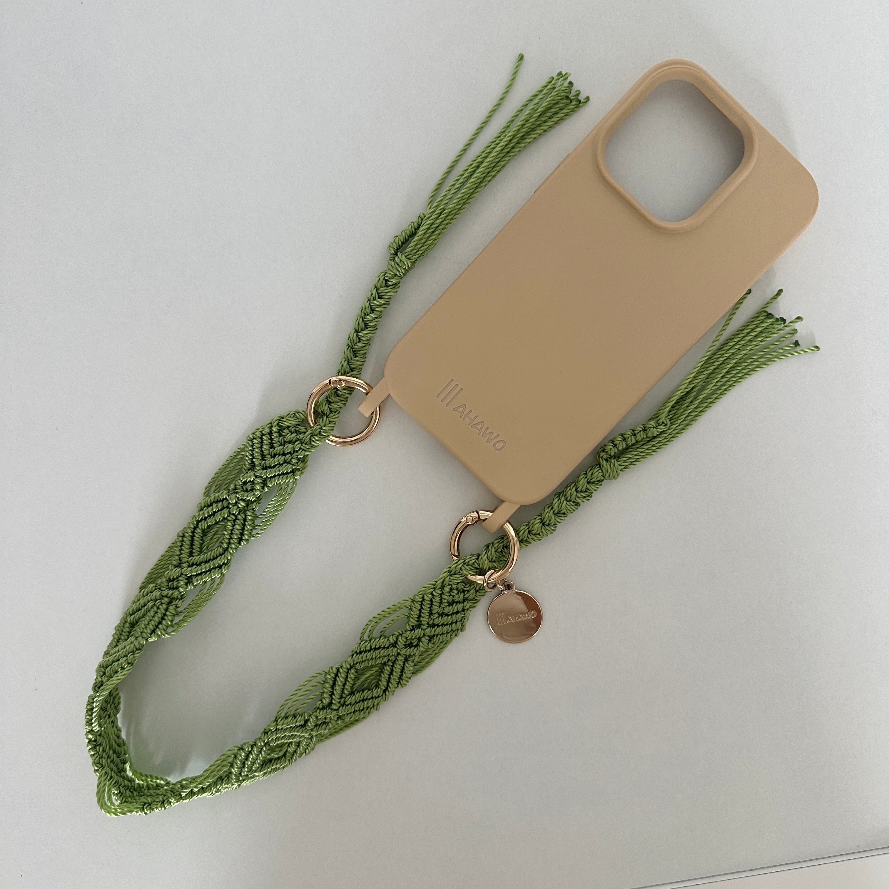 Short Phone Strap "Green Bean"