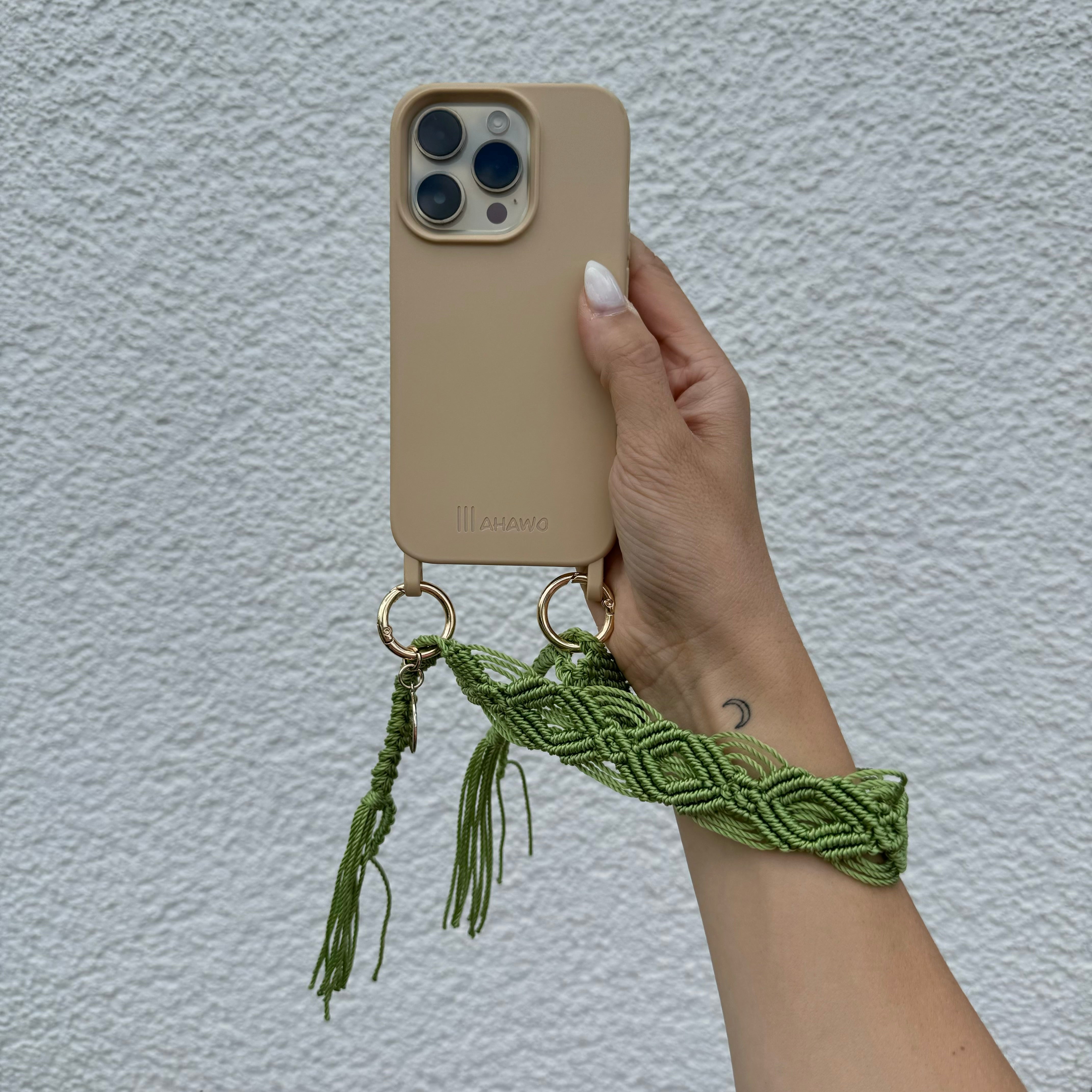 Short Phone Strap "Green Bean"