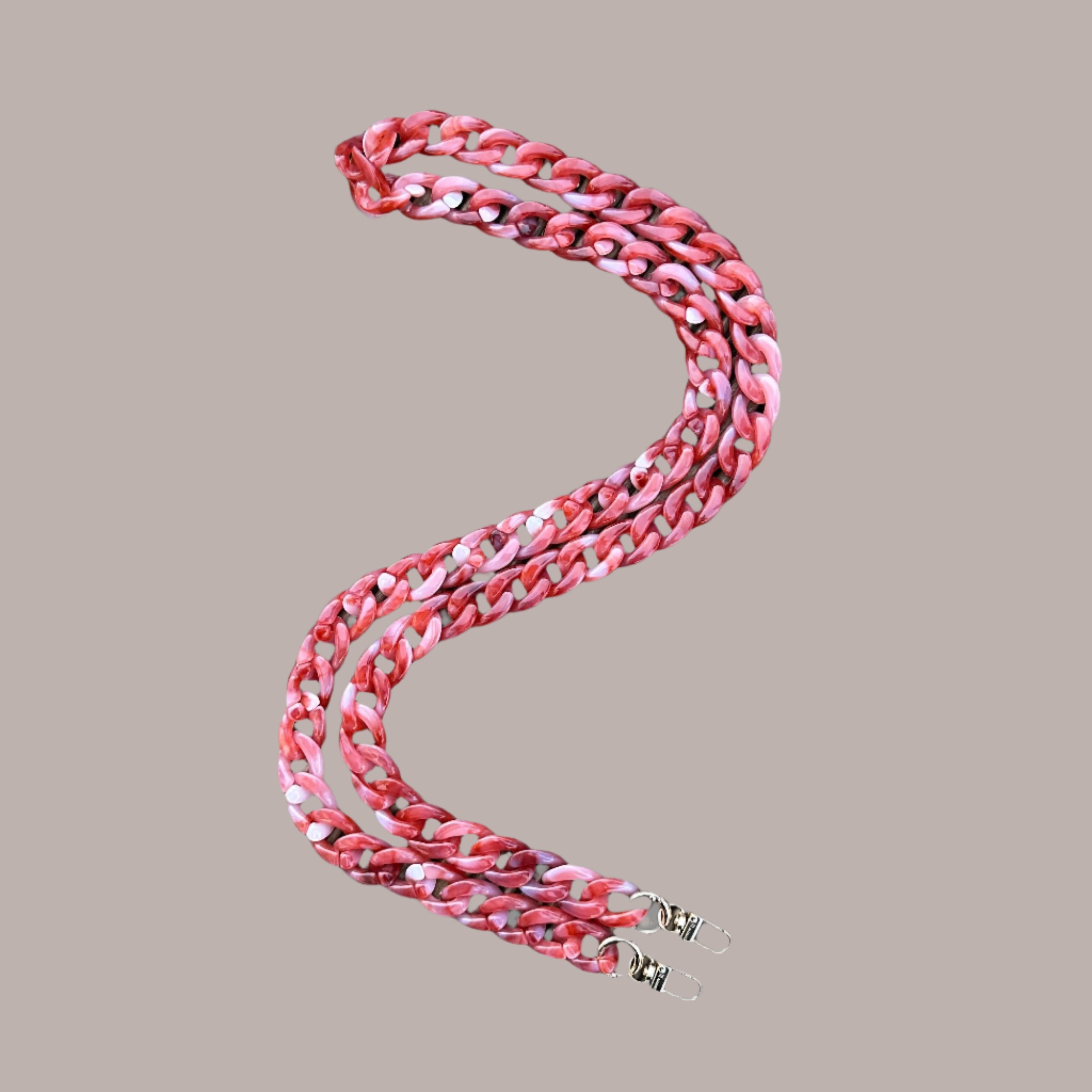 Long Chain Strap Red