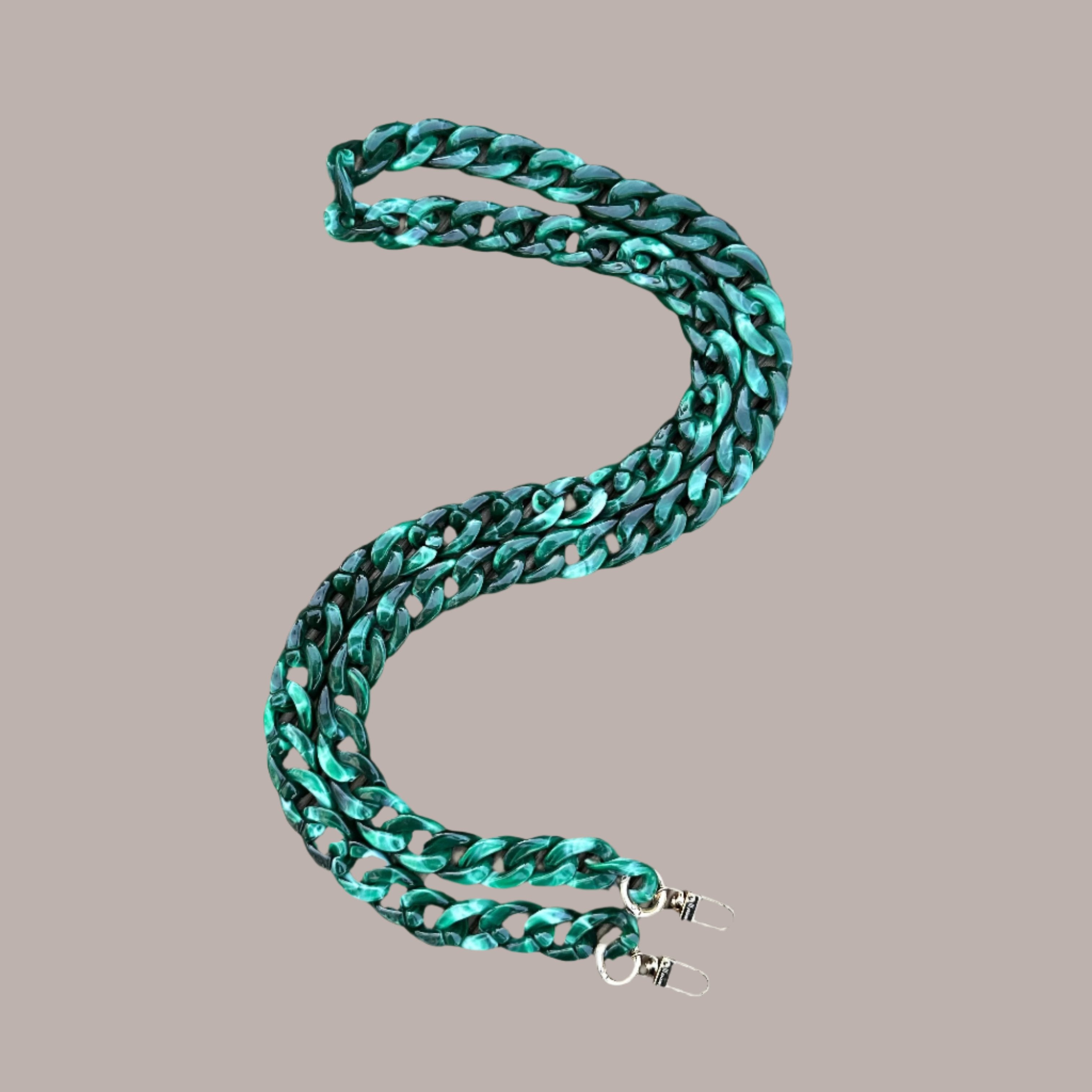 Long Chain Strap Green