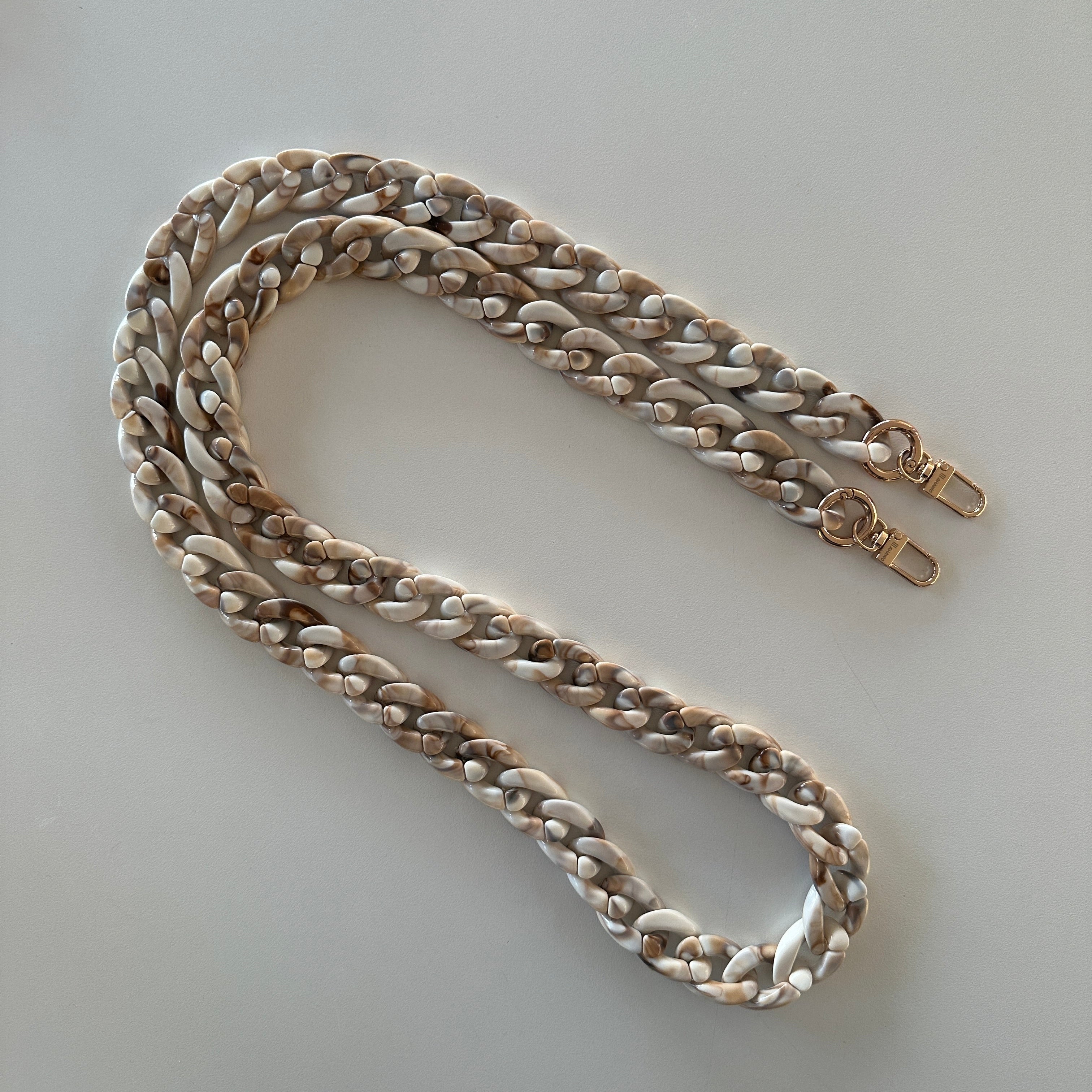 Long Chain Strap Beige