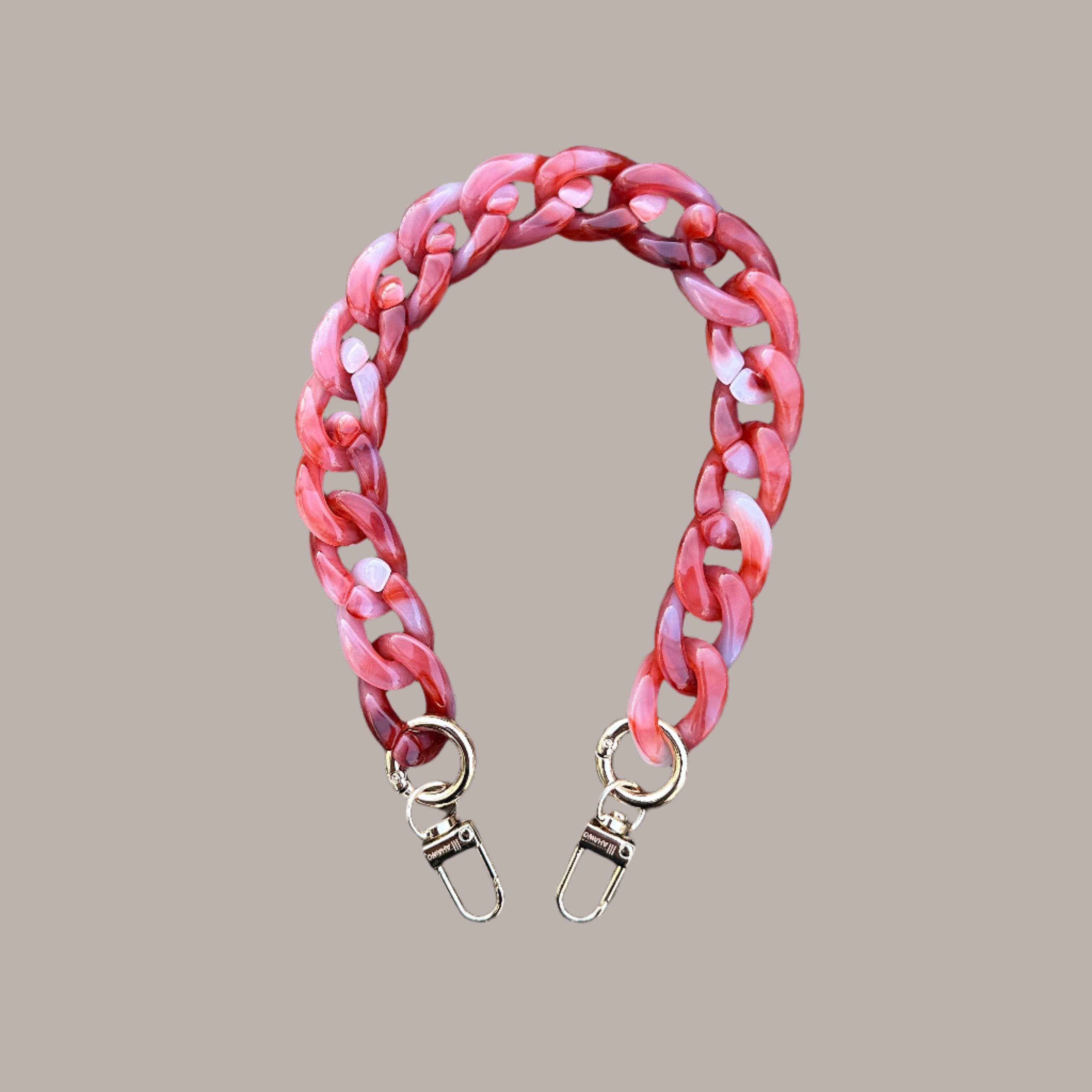 Short Chain Strap Red