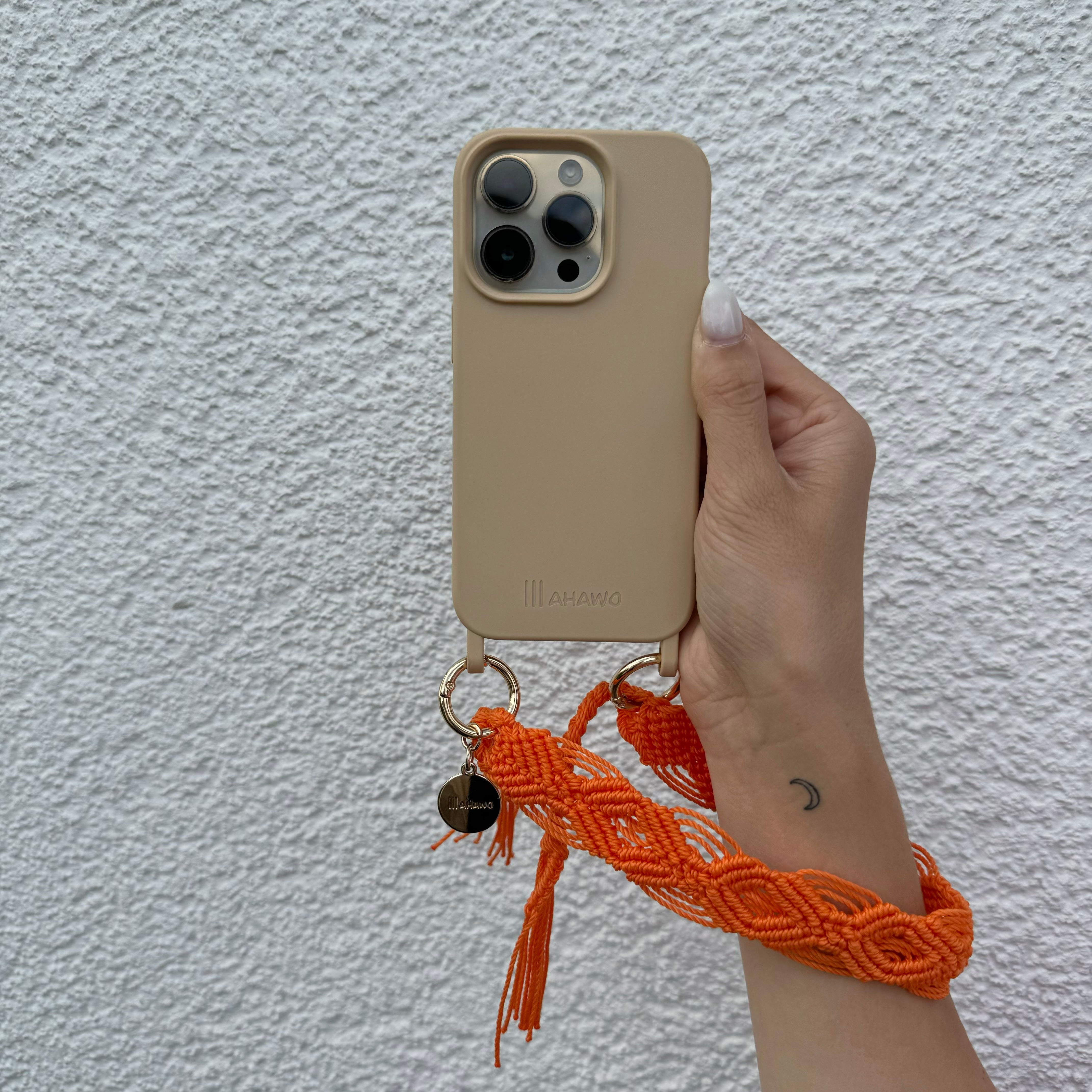 Short Phone Strap "Juicy Orange"