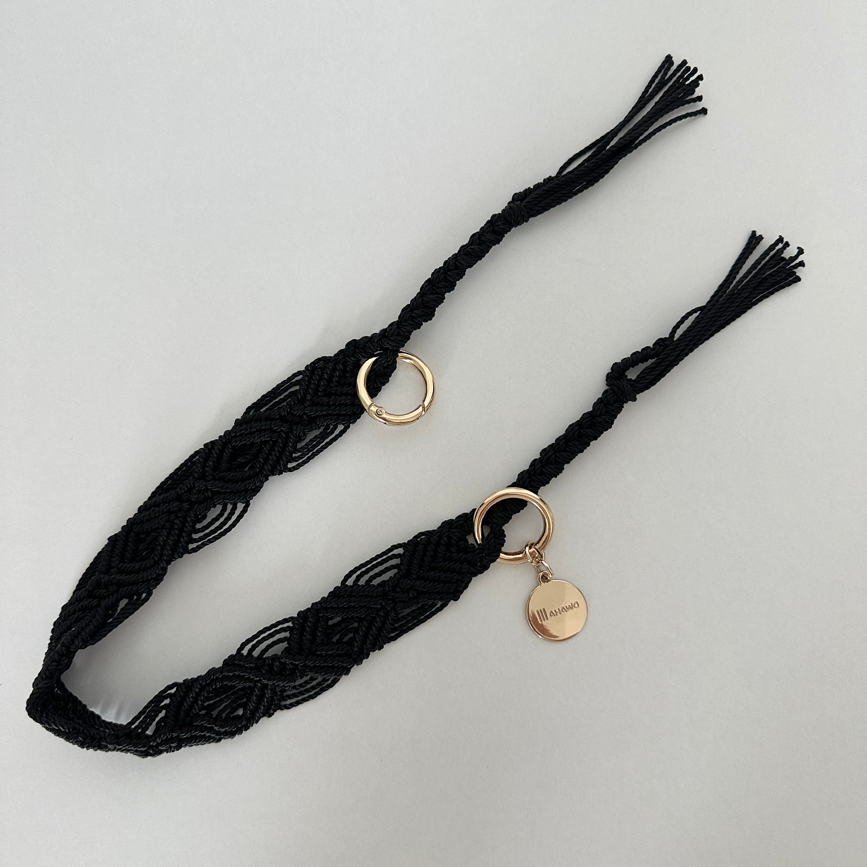 Short Phone Strap "Black Pearl"