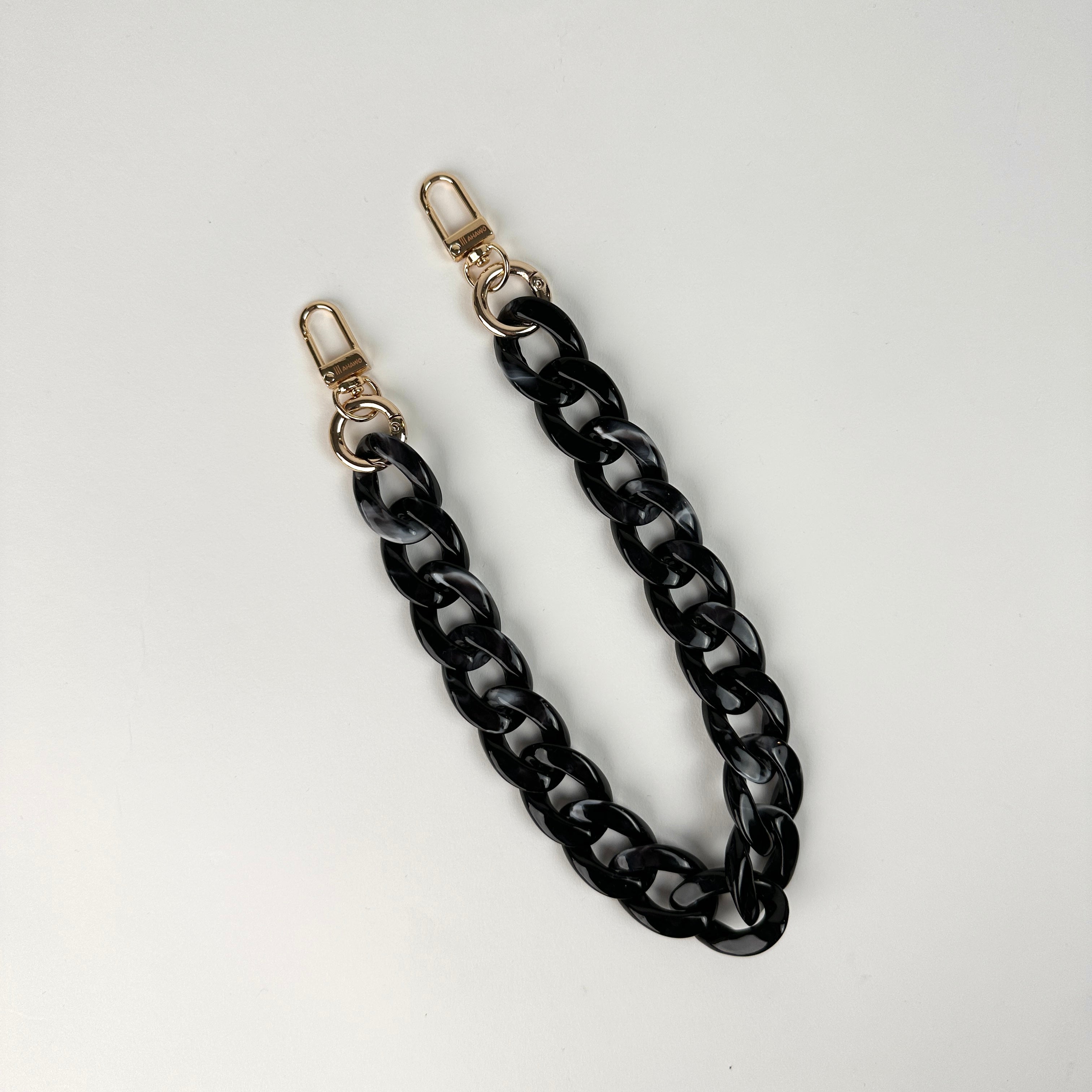 Short Chain Strap Black