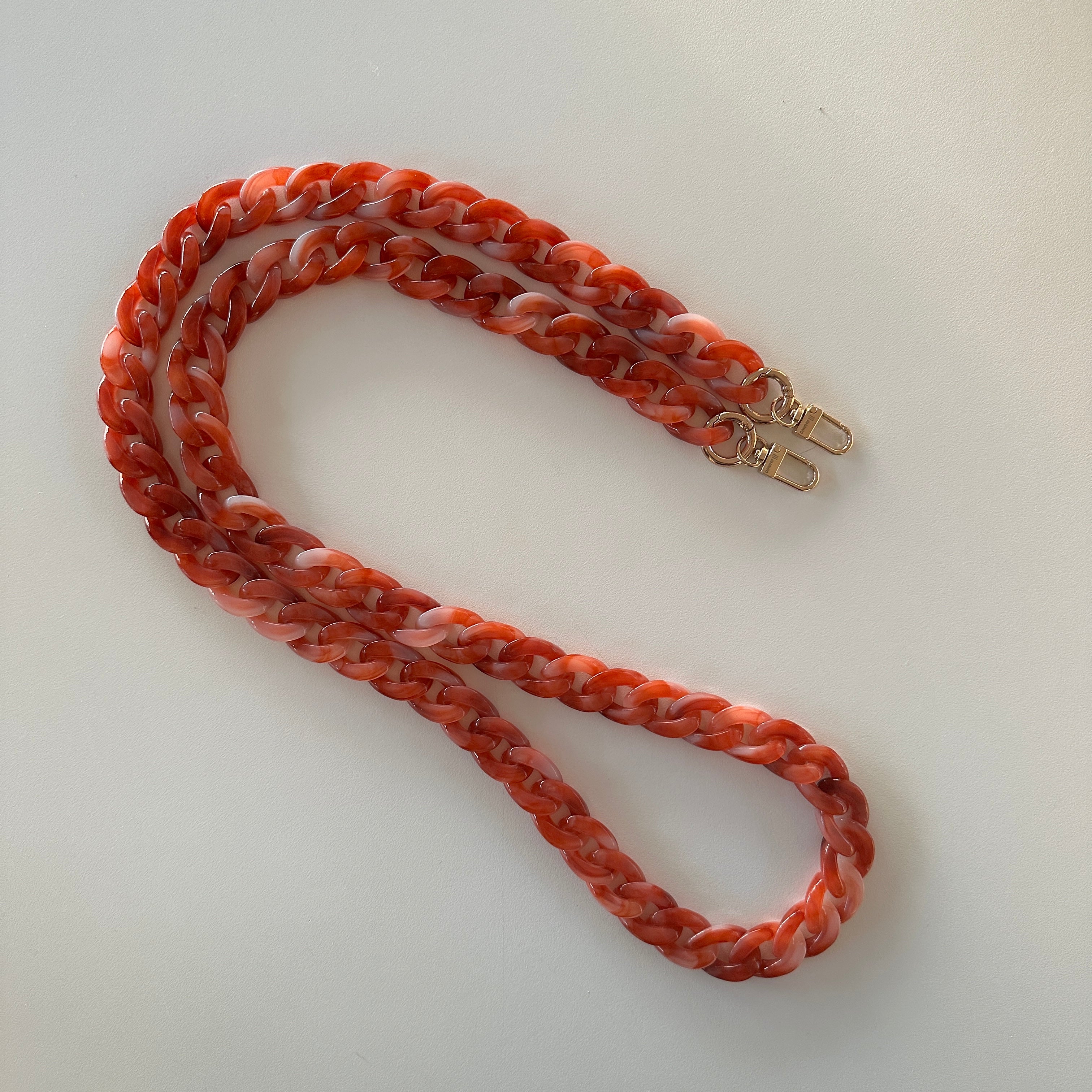 Long Chain Strap Red