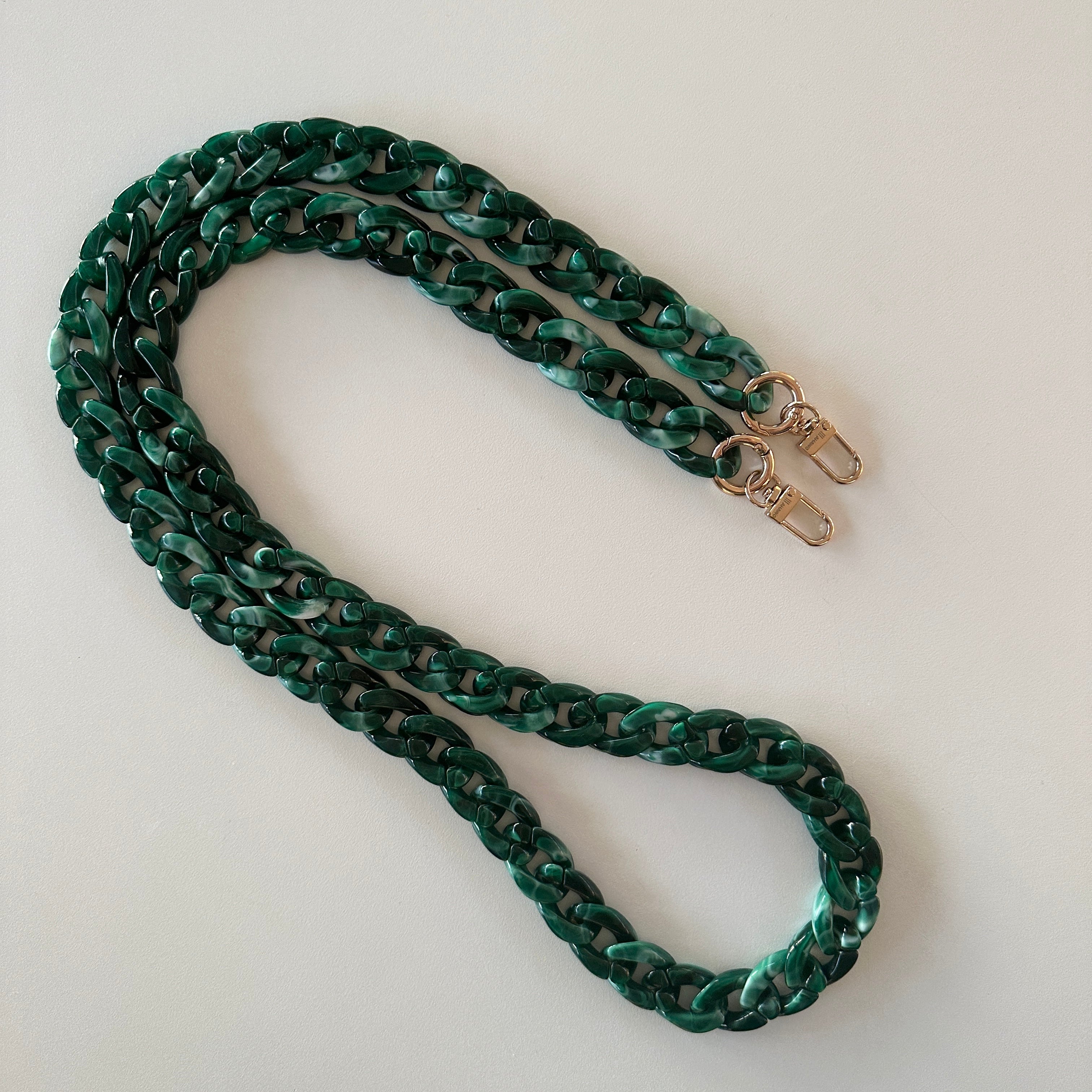 Long Chain Strap Green