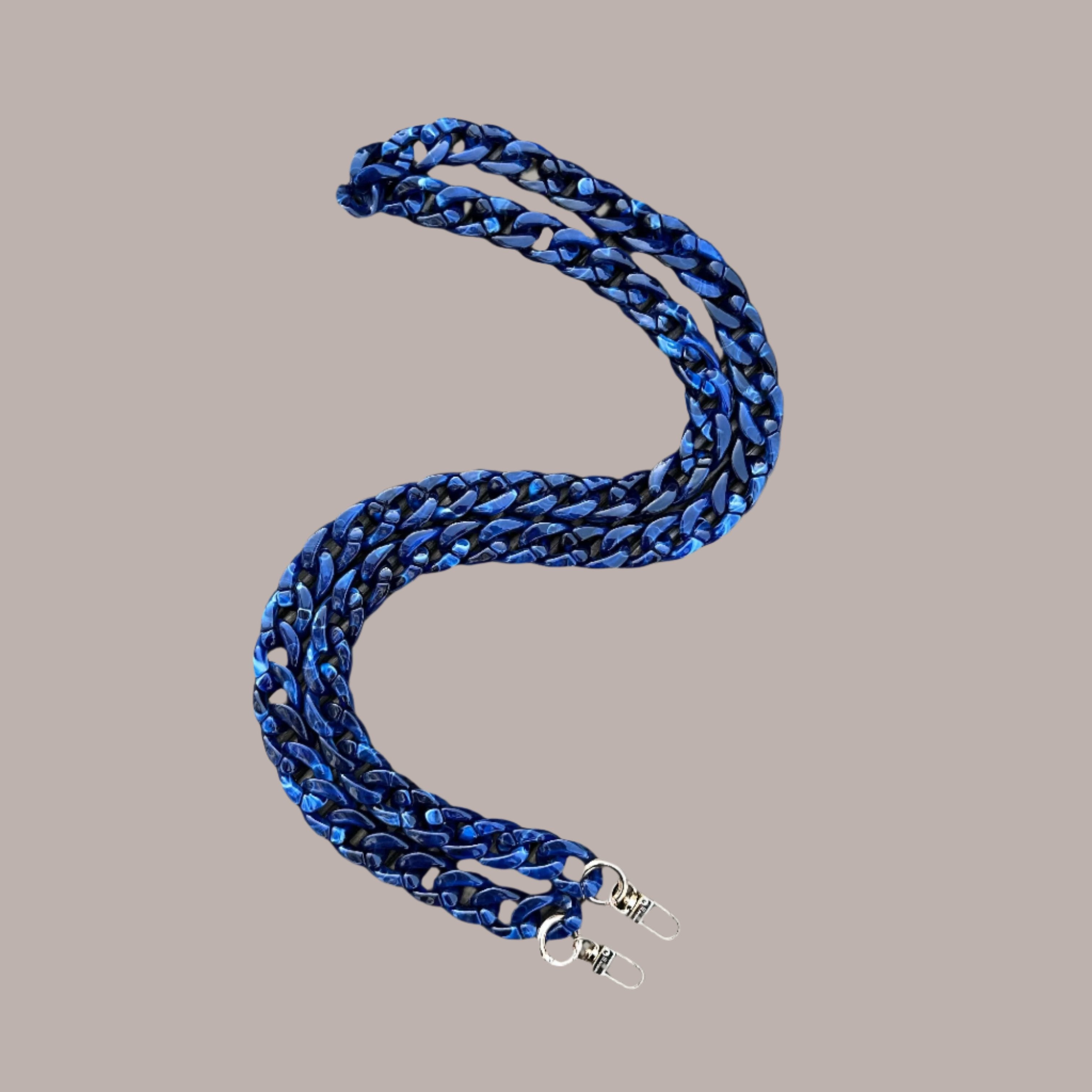 Long Chain Strap Blue