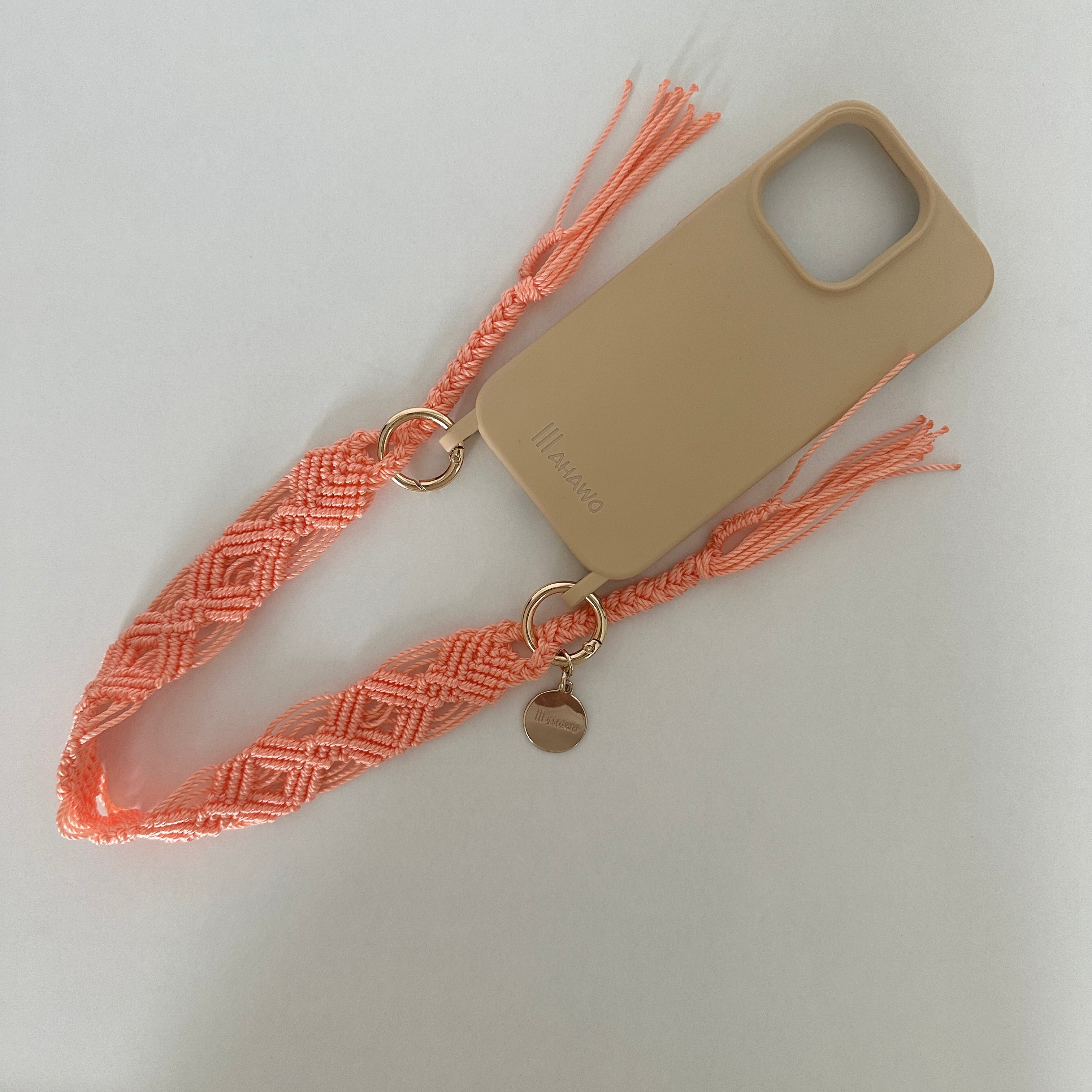 Short Phone Strap "Peach Fuzz"