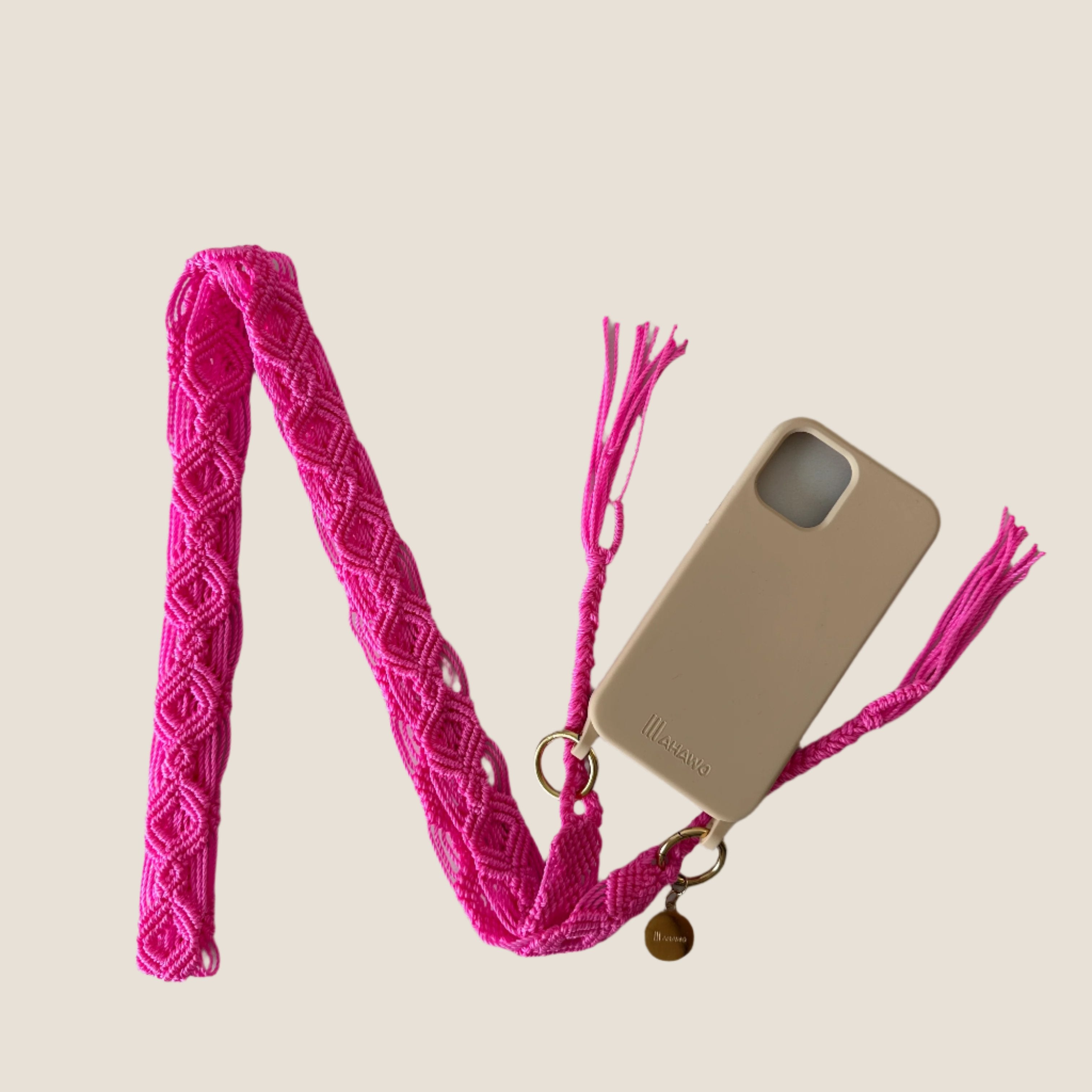 Pink Glo Slim Phone Strap