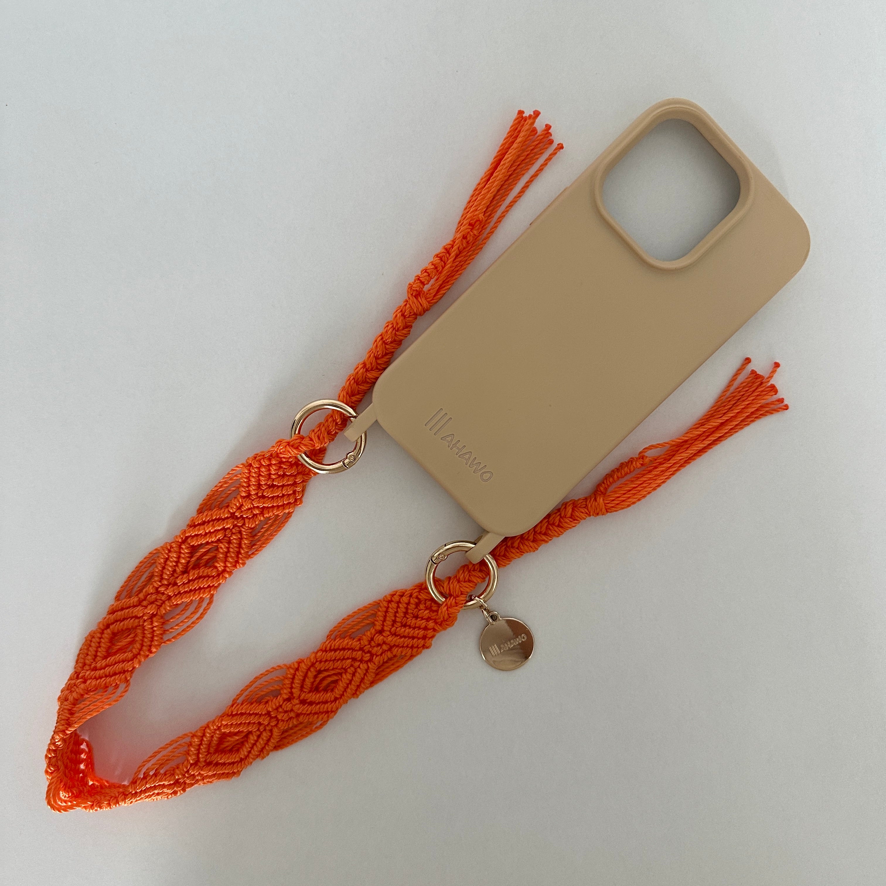 Short Phone Strap "Juicy Orange"