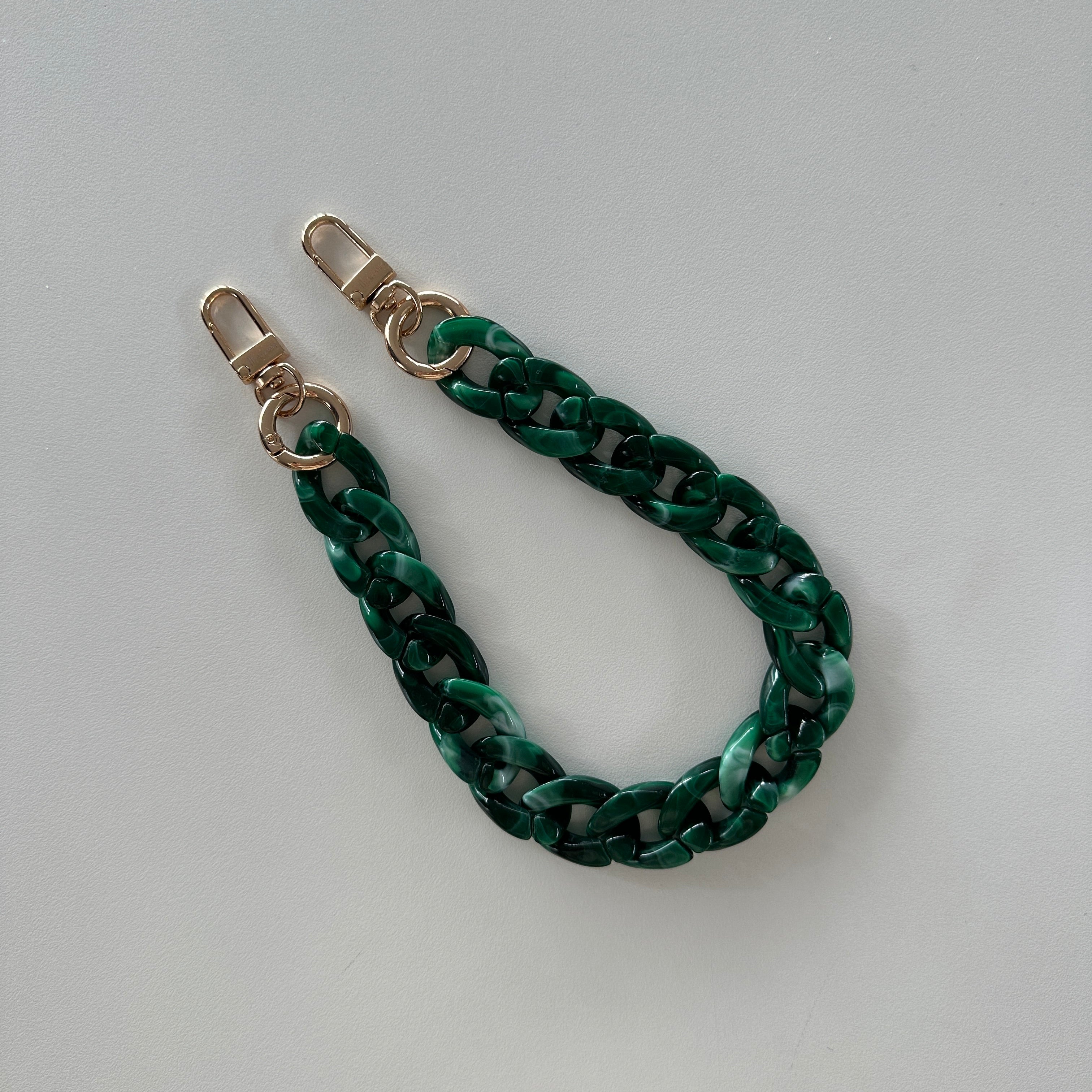 Short Chain Strap Green