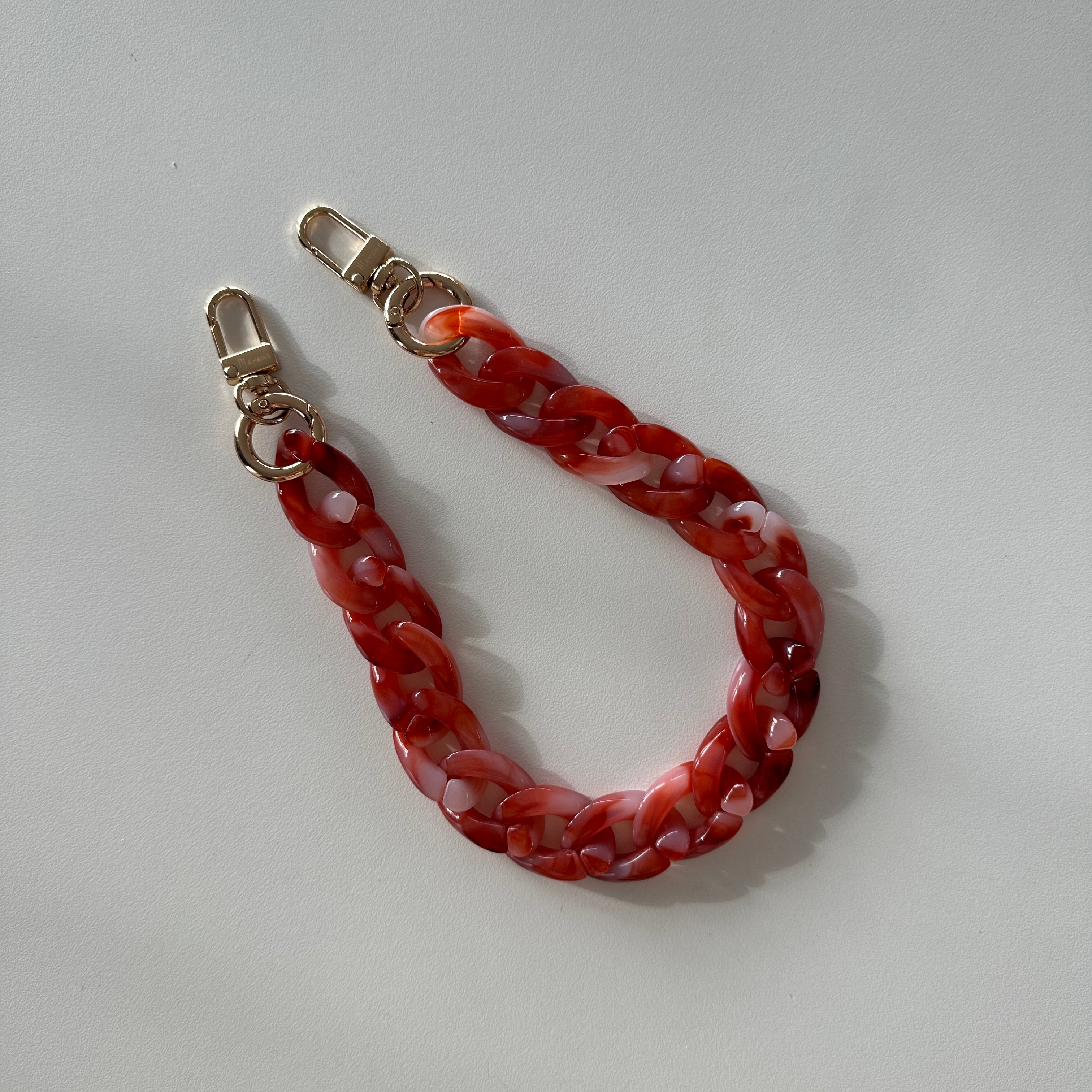 Short Chain Strap Red