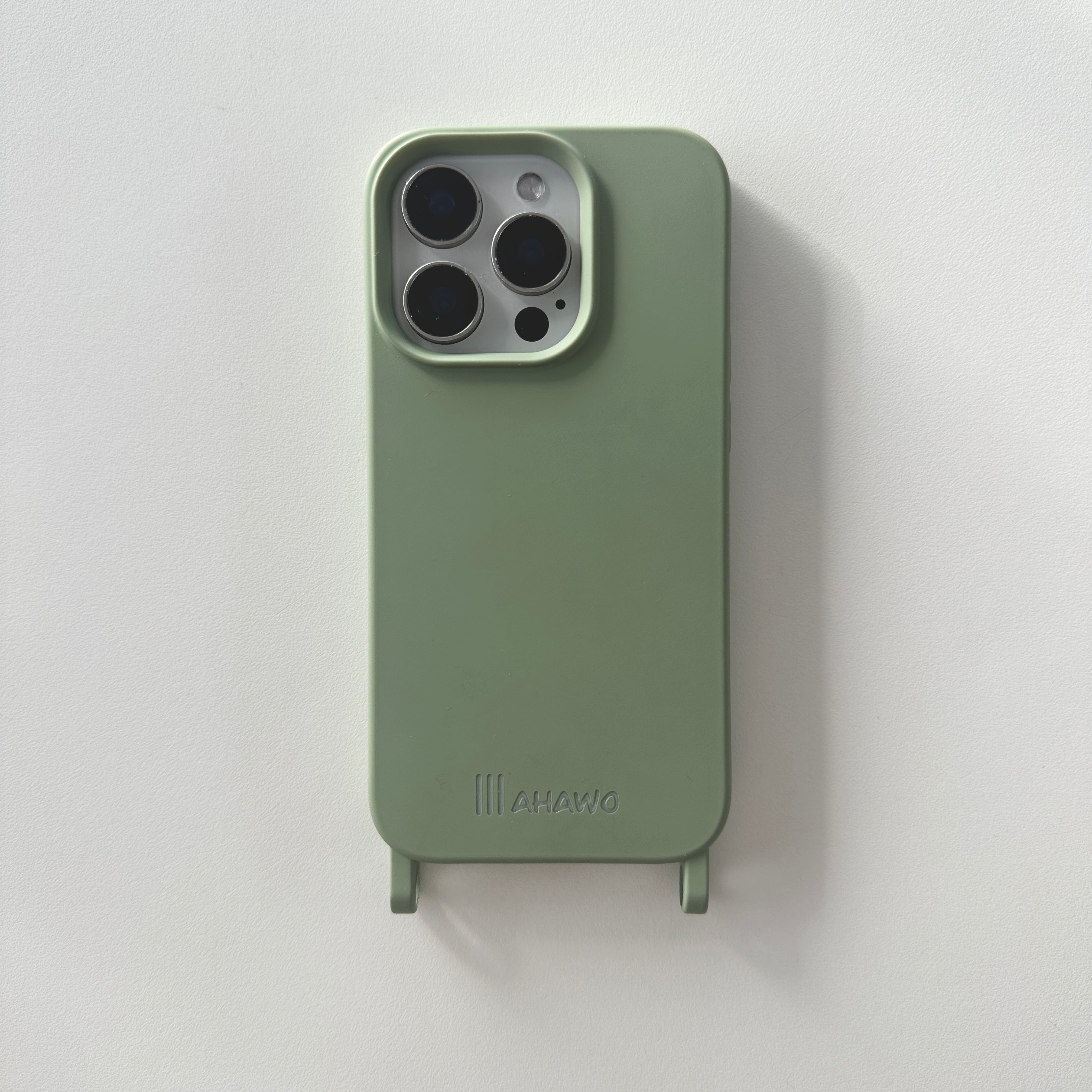 Phone Case with Eyelets Sage Green