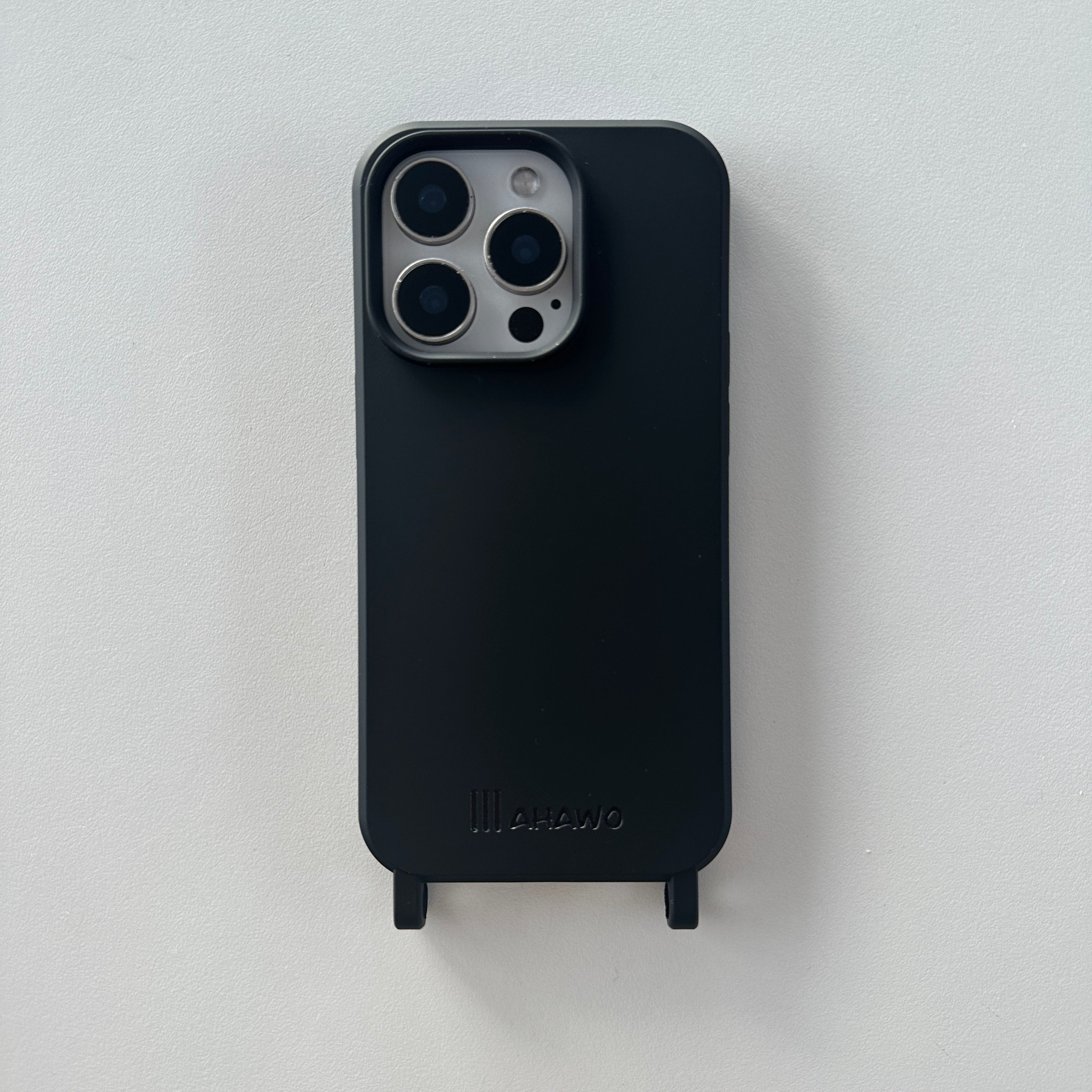 Phone Case with Eyelets Black