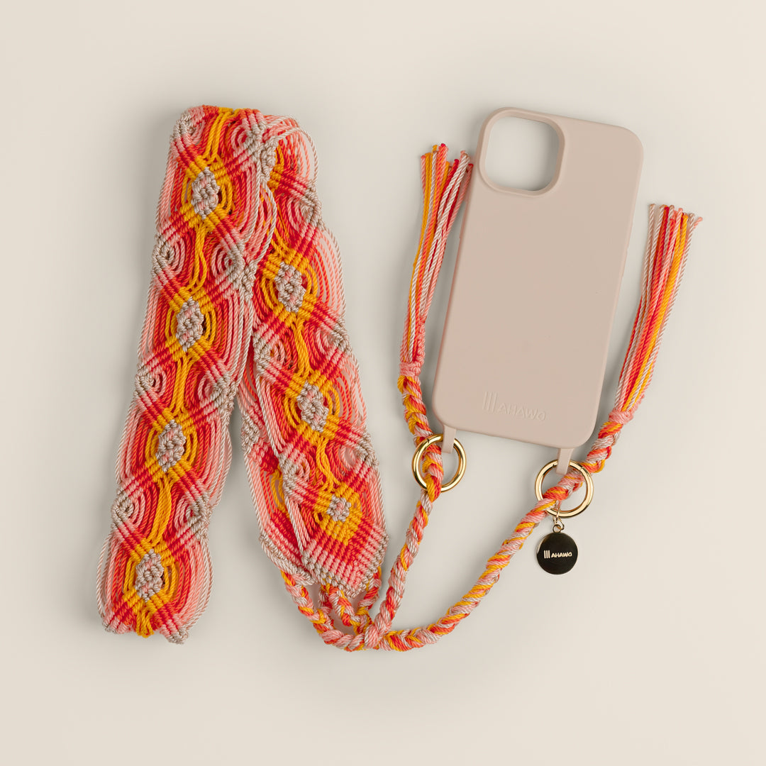 Orange Beauty Phone Strap