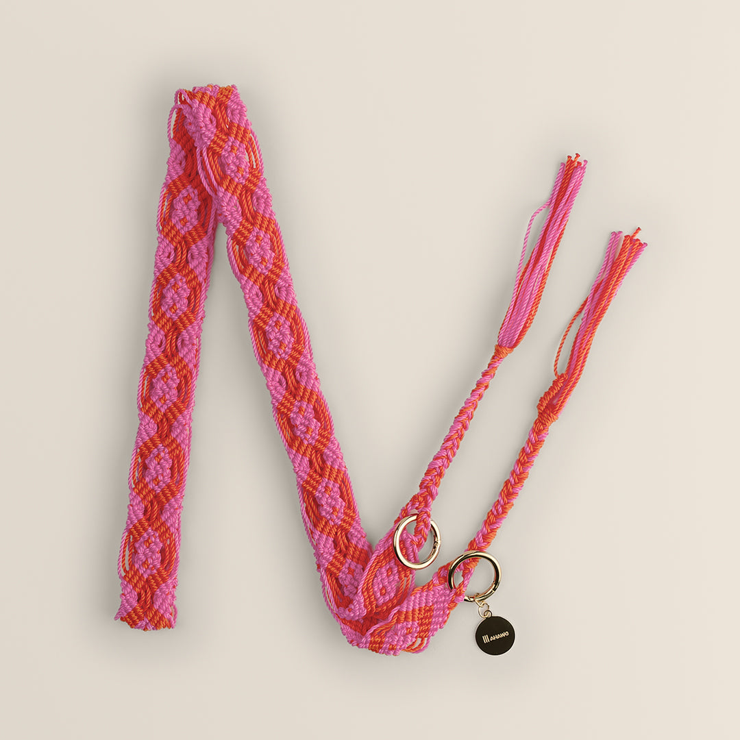 Pink Fire Slim Phone Strap